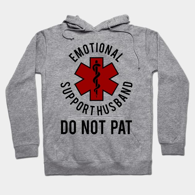 Emotional Support Husband Do Not Pat Hoodie by arcilles